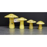 A collection of Caithness glass mushrooms, tallest 12cm (4)