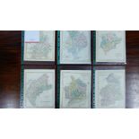 A collection of six 19th century and later maps to include Cambridgeshire, Huntingdonshire,