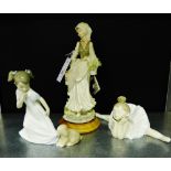 Two Nao porcelain figures to include a Ballerina and a Young Girl, together with a Capodimonte