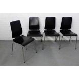 A set of four Ikea Gilbert dining chairs (4)