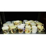 A quantity of 19th and 20th century Royal Commemorative mugs and cups, (21)