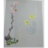 Contemporary School Floral Study Watercolour, signed indistinctly and dated 2006, in a glazed frame,