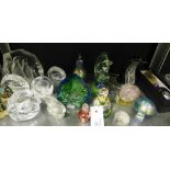 A quantity of Art glass to include Murano, Kosta Boda, Mdina, etc., to include a pear, a