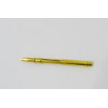 S.Mordan & Co yellow metal propelling pencil