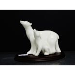 A Royal Doulton figure of Polar Bears, titled 'Dedication' on a plinth base