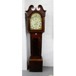 A 19th century mahogany long cased clock, the painted dial inscribed 'Alex Mutch New Deer' painted