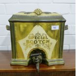 A Victorian Special Scotch ceramic spirit barrel, complete with bronze tap to front, 30 x 27cm
