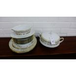 A Noritake Selina patterned part dinner service, (13)