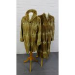 A ladies fur coat and three quarter length jacket (2)
