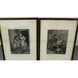 A pair of framed engravings to include Hot Spice, Ginger Bread, Smoking Hot and New Mackrel, both in