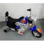 A child's motorised mini motorbike