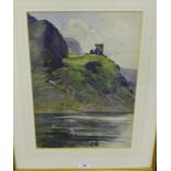 Unknown Artist 'St. Mary's Loch, Edinburgh' Watercolour, unsigned in a glazed gilt wood frame, 46