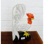 A painted wooden Cockerel
