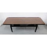 A retro E Gomme for G plan coffee table, 40 x 138cm