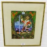 Sir. Robin Philipson, R.A. PRSA, RSW, RGI, D.LIH.LLD Christmas Card colour lithograph in a gilt wood