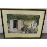 Nancy B. Roberts 'Les Chapelles' Limited edition coloured print, signed in pencil, No. 146/475, in a