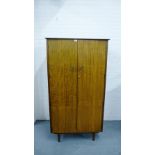 A retro teak fitted wardrobe by A Younger Ltd, 181 x 96cm