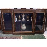 Manner of Jackson & Graham - an exhibition quality antique coromandel display cabinet, with inlays