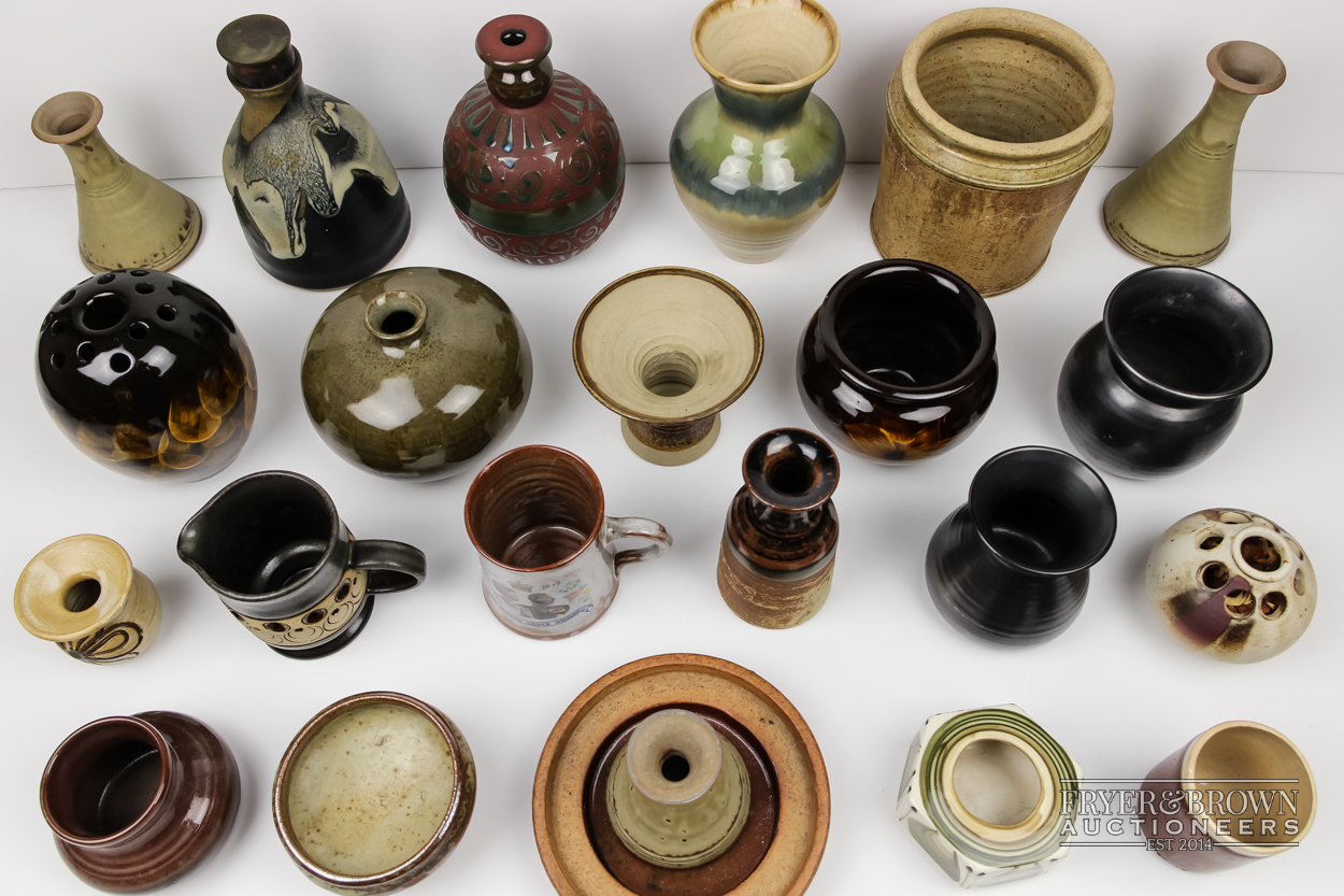 A group of studio pottery, including items marked Aylesford and Dunster (qty) - Image 8 of 8