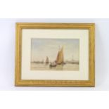 C. Price - view of a Dutch port, watercolour, signed and dated (18)69 lower right, 23 x 15cm approx.