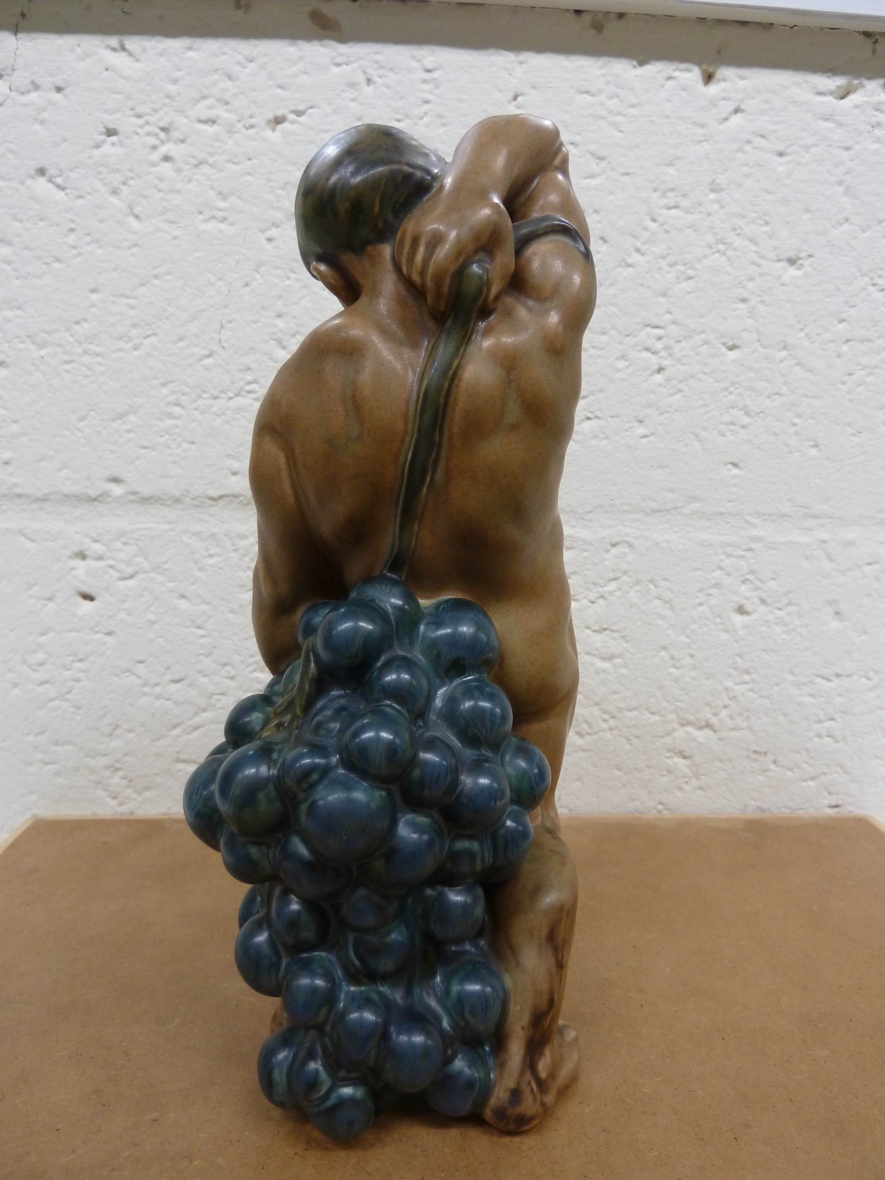 Kai Nielson for Bing & Grondahl, Denmark, Bacchus from the Wine Harvest Series, the nude man - Image 3 of 7