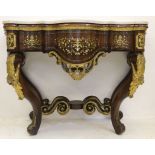 A magnificent and large 19thC North European commode en console, c1820, possibly Altona, the