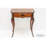 A fine and pretty small size English ormolu kingwood and tulipwood ecrire a madam, c1835, the