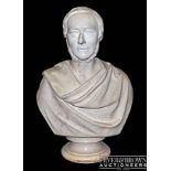 Patrick MacDowell (1799-1870) - A large and important portrait bust probably WIlliam Cubitt (1791-