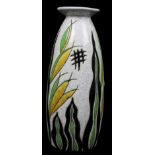 Charles Catteau for Boch Freres - An Art Deco Keramis vase, of pattern no D1208, decorated with