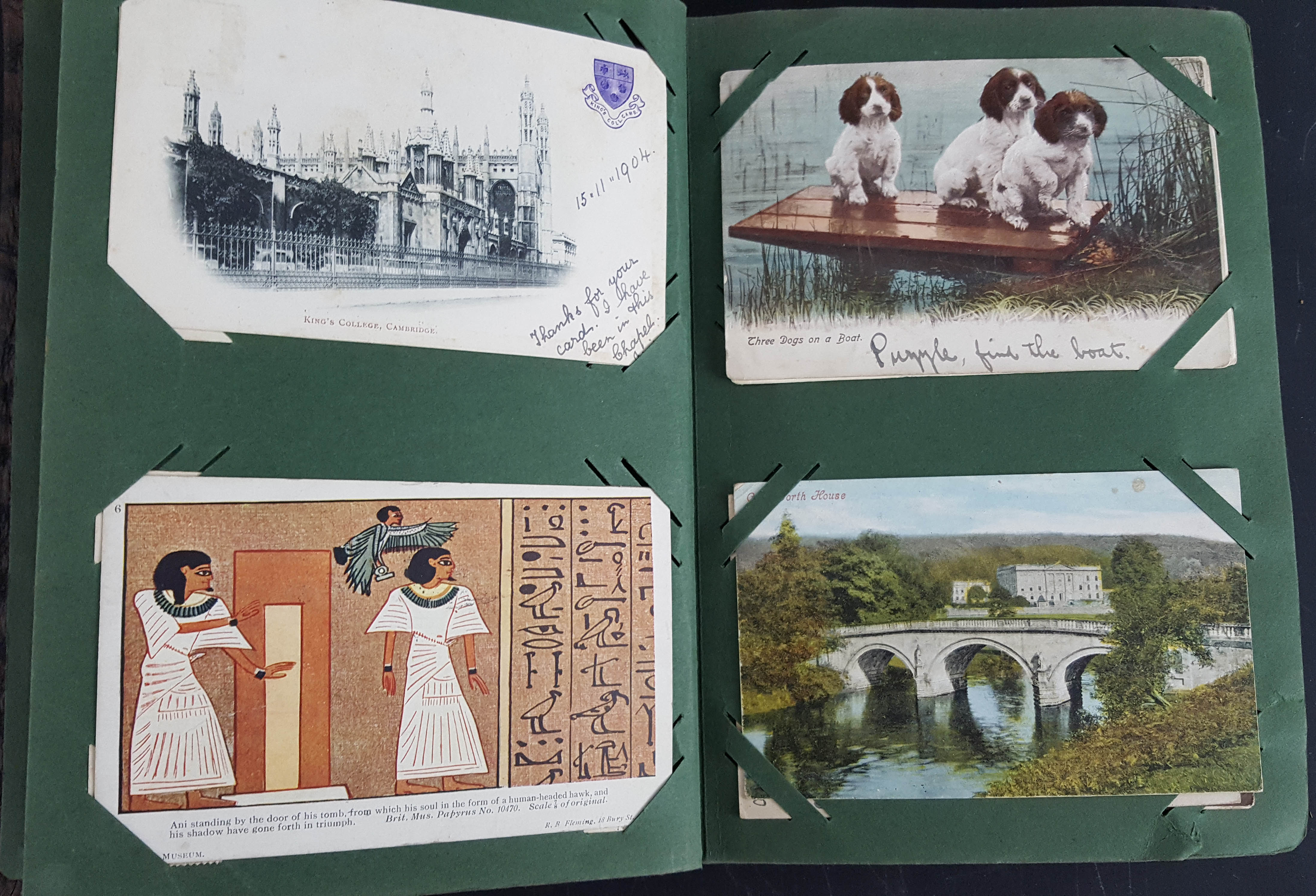 An early 20th Century postcard album , all dated prior to 1920, - mostly franked, includes seaside - Image 3 of 3