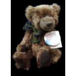 Gund - 'Nesbit', brown plush bear, numbered 15054, 16cm approx