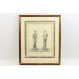 'Statues Antiques', copperplate engraving, possibly from 'Tableaux: Statues, Basreliefs, et Camees