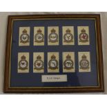 Royal Air Force Interest - John Plater & Sons, framed part set of ten cards