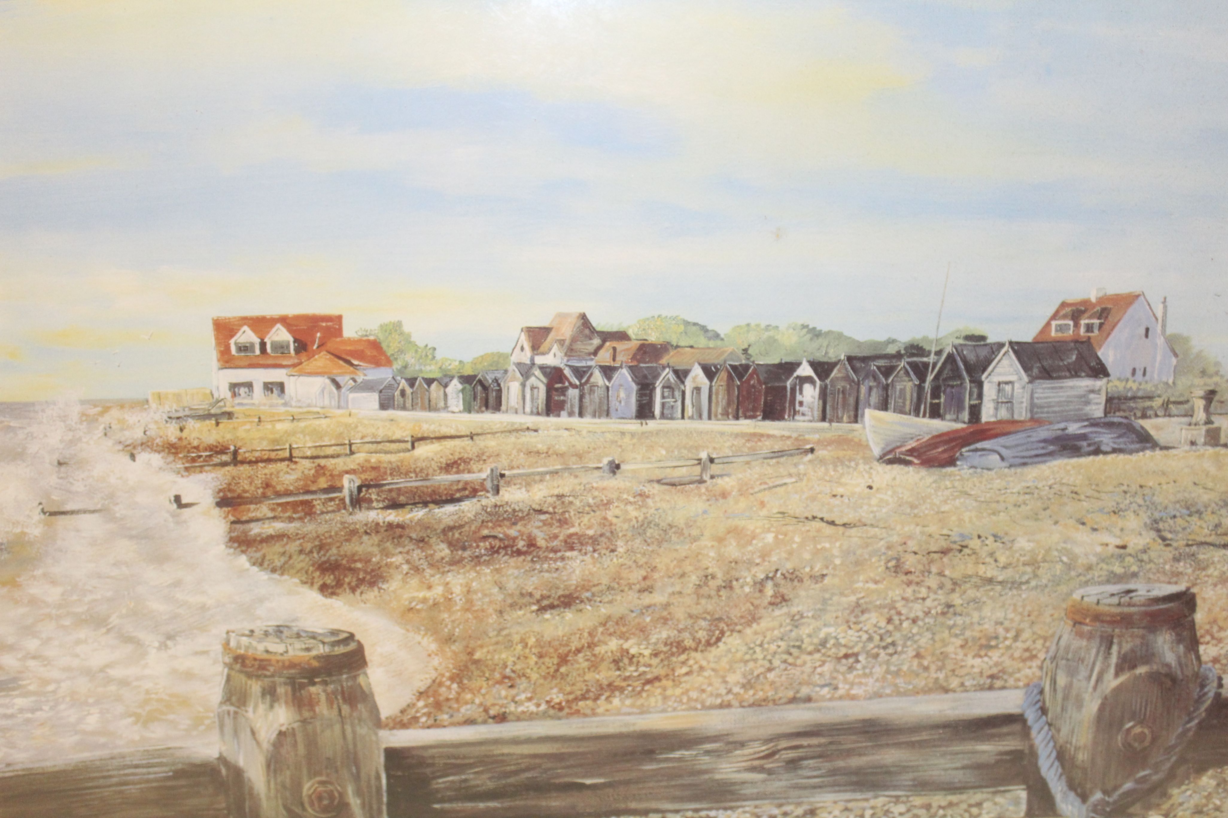 Large contemporary limited edition print no 58 of 250 entitled Derring Seafront by the Artist - Image 4 of 5