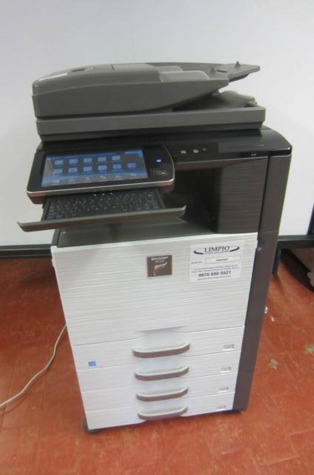 Sharp Digital Colour Copier/Printer/Scanner with Document Feeder, Model MX5141N, Serial Number