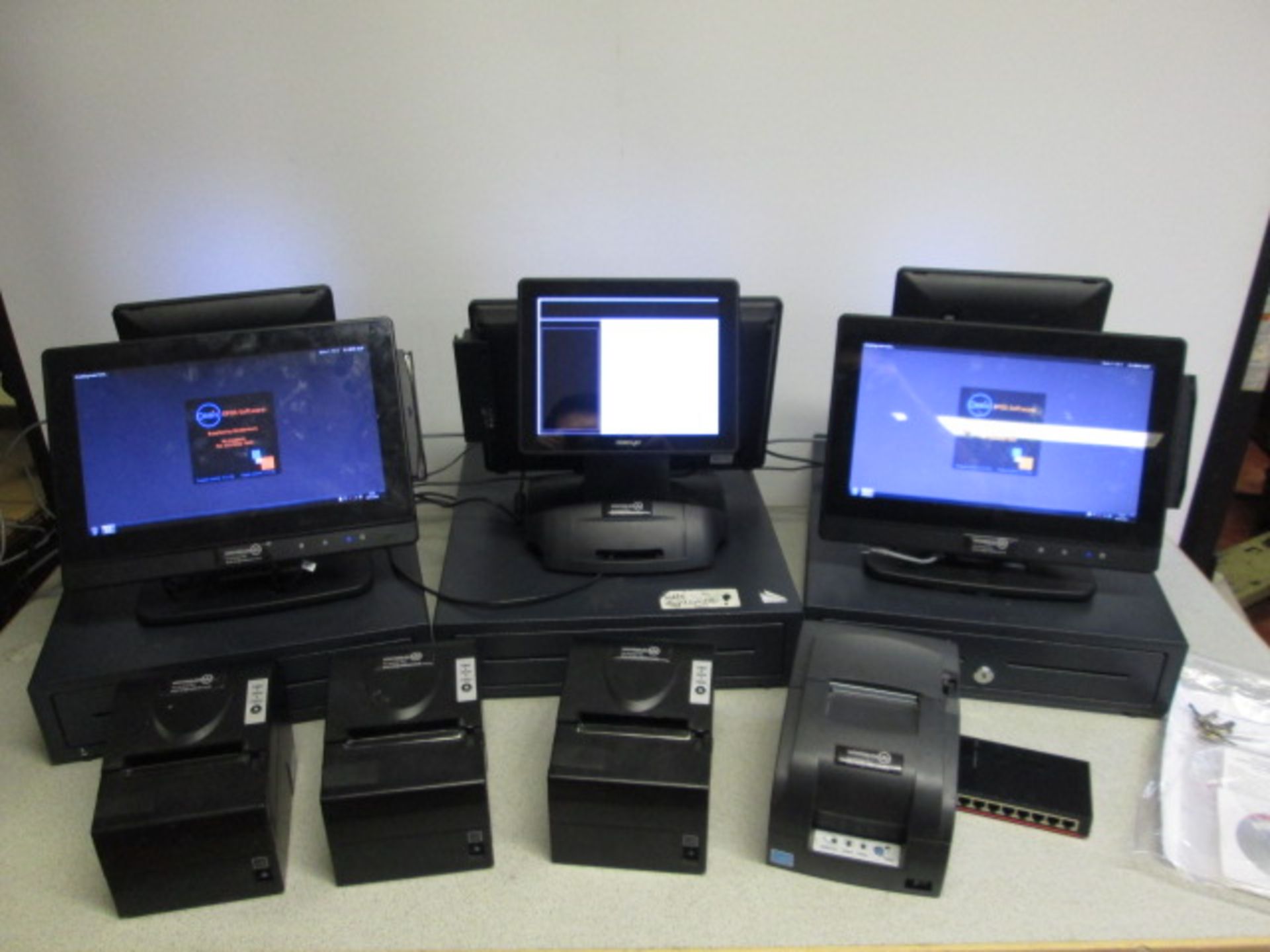 Epos System to Include: 3 x Dual Screen Posiflex LCD Touchscreen Terminals (Model XT-3114 ) with