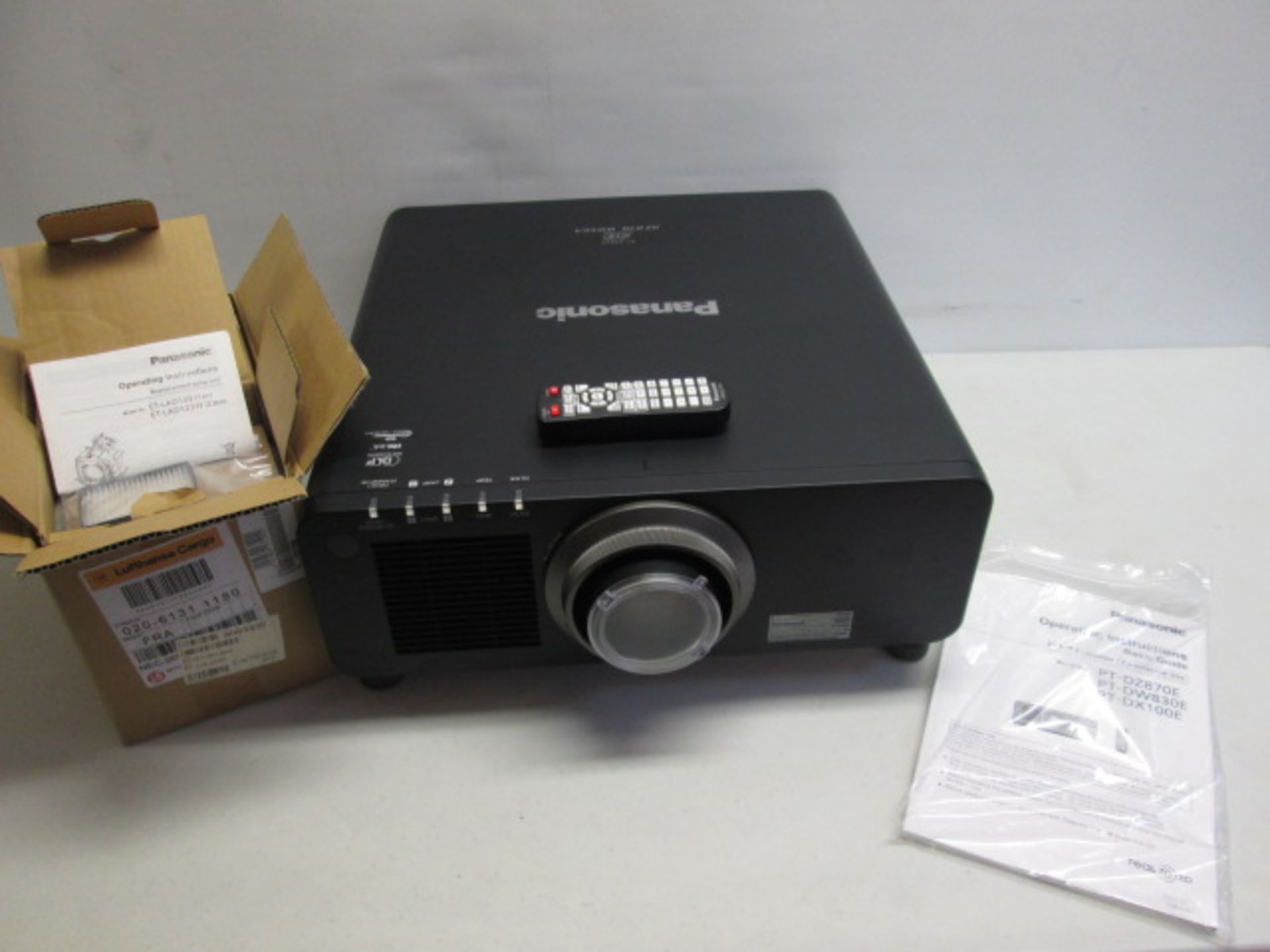 Panasonic PT-DZ870 8500 Lumens 1-Chip DLP Projector, Powered Zoom Lens , WXGA 1920x1200 - Image 6 of 7