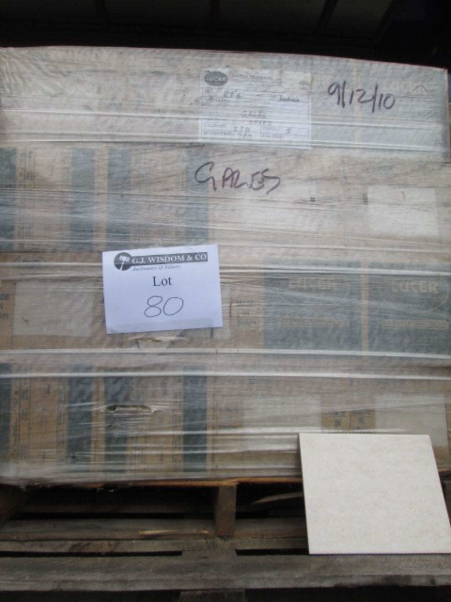 Pallet Containing - Lucena Ceramica 200mm x 250mm Ceramic Tiles. Beige (As Pictured). Total of 64