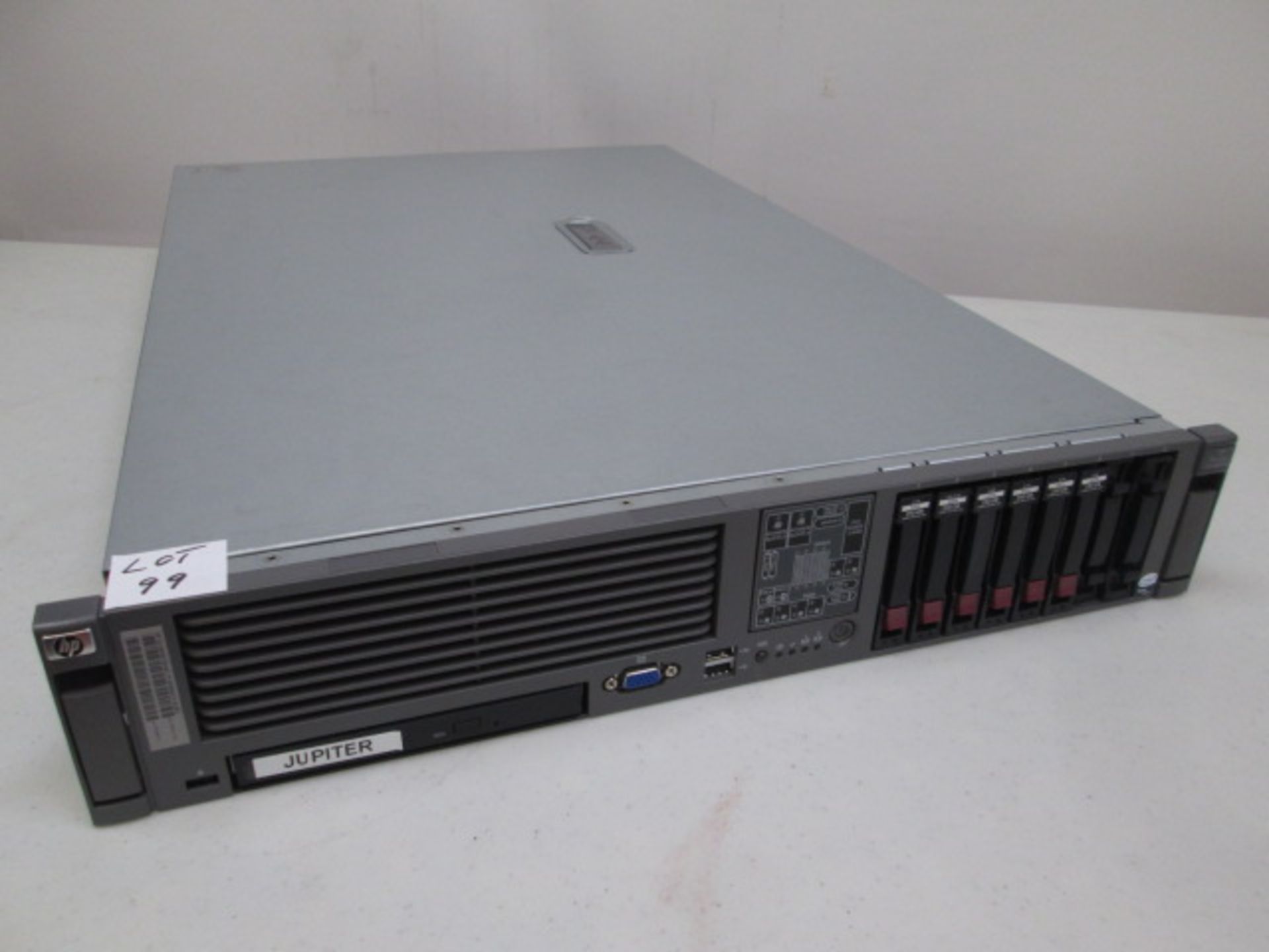 HP Proliant DL380 G5 Rack Mount Server. 2 x Intel Xeon Processors E5420 @ 2.5ghz, 22gb RAM, Hard