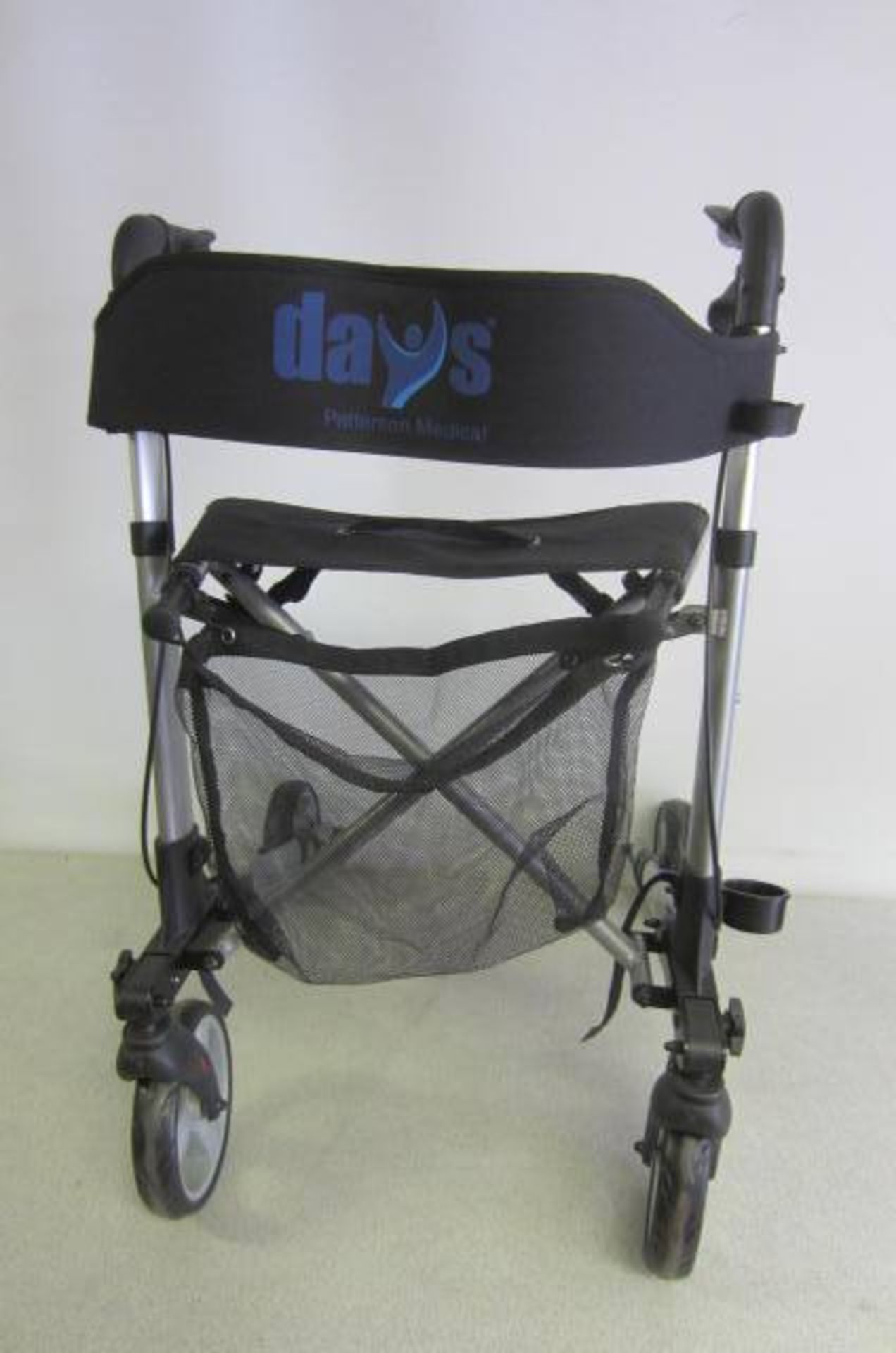 Days Patterson Medical Deluxe Rollator, Lightweight Folding 4 Wheel Rollator Walker with Seat & - Image 2 of 3