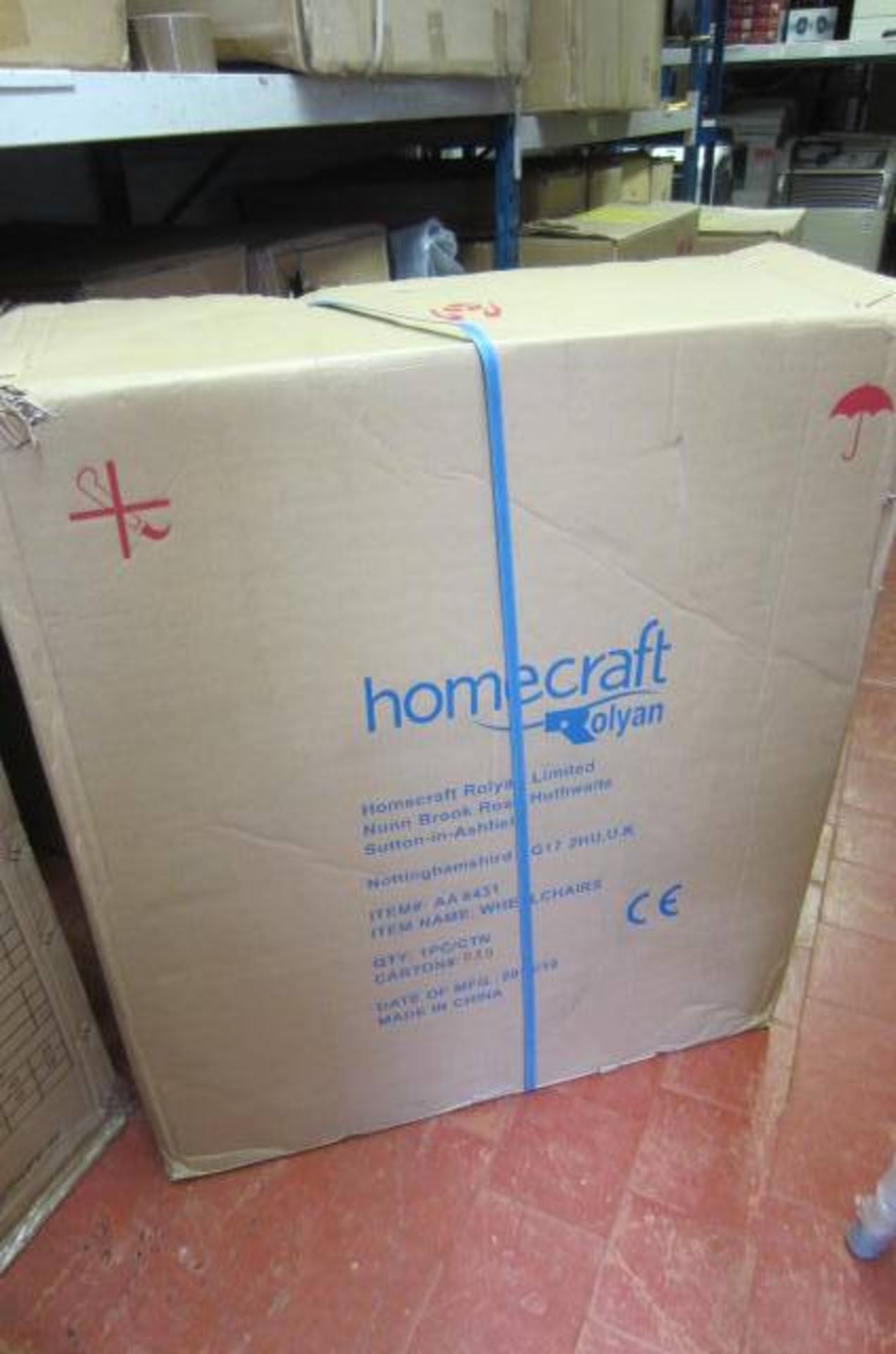 Homecraft Rolyan Self Propelled Wheel Chair, Model AA8413. In Box as New. - Image 3 of 3