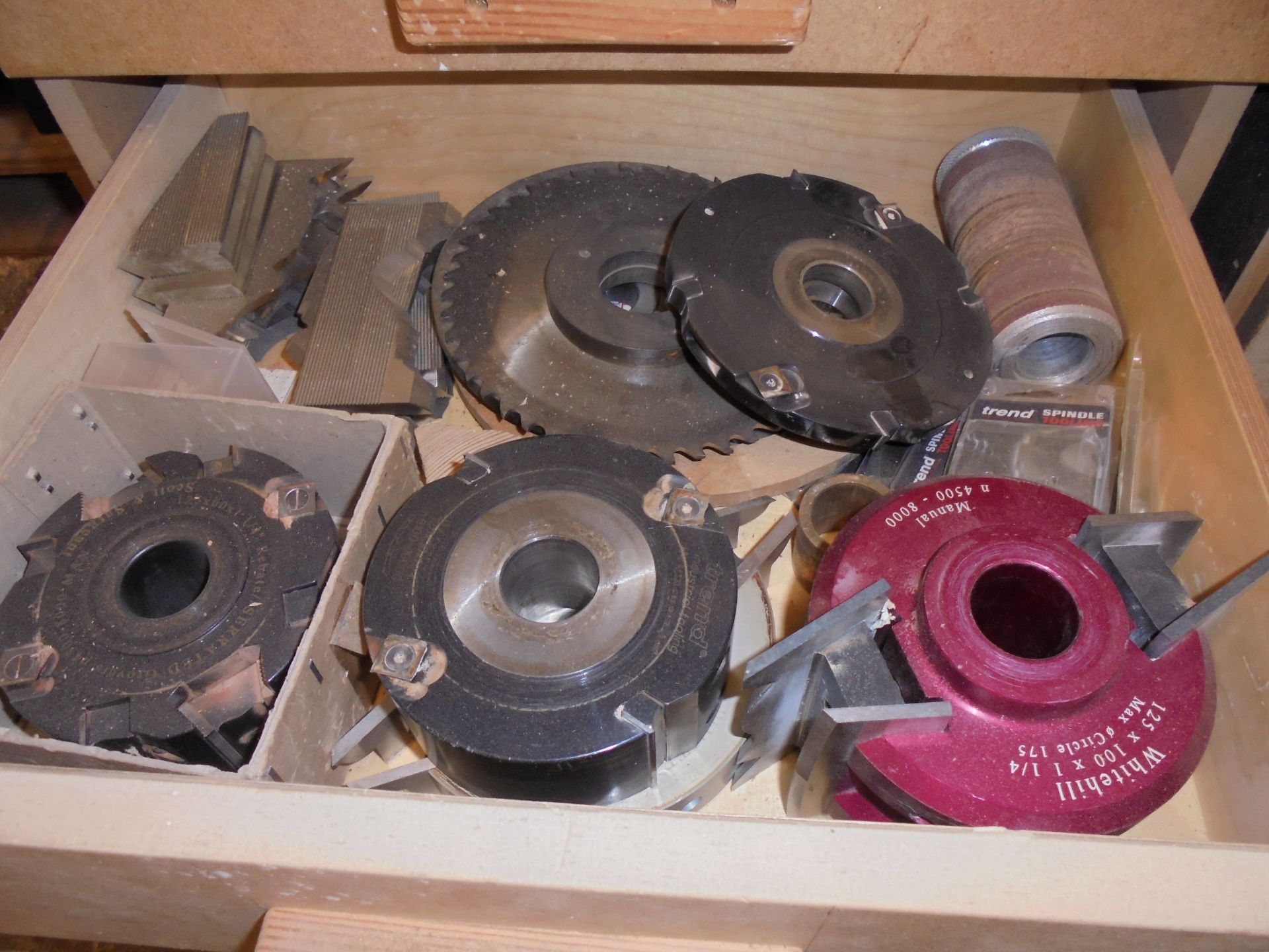 6 Drawer Cabinet Containing Large Quantity of Spindle Moulder Blocks & Cutters (As Viewed) - Image 3 of 5