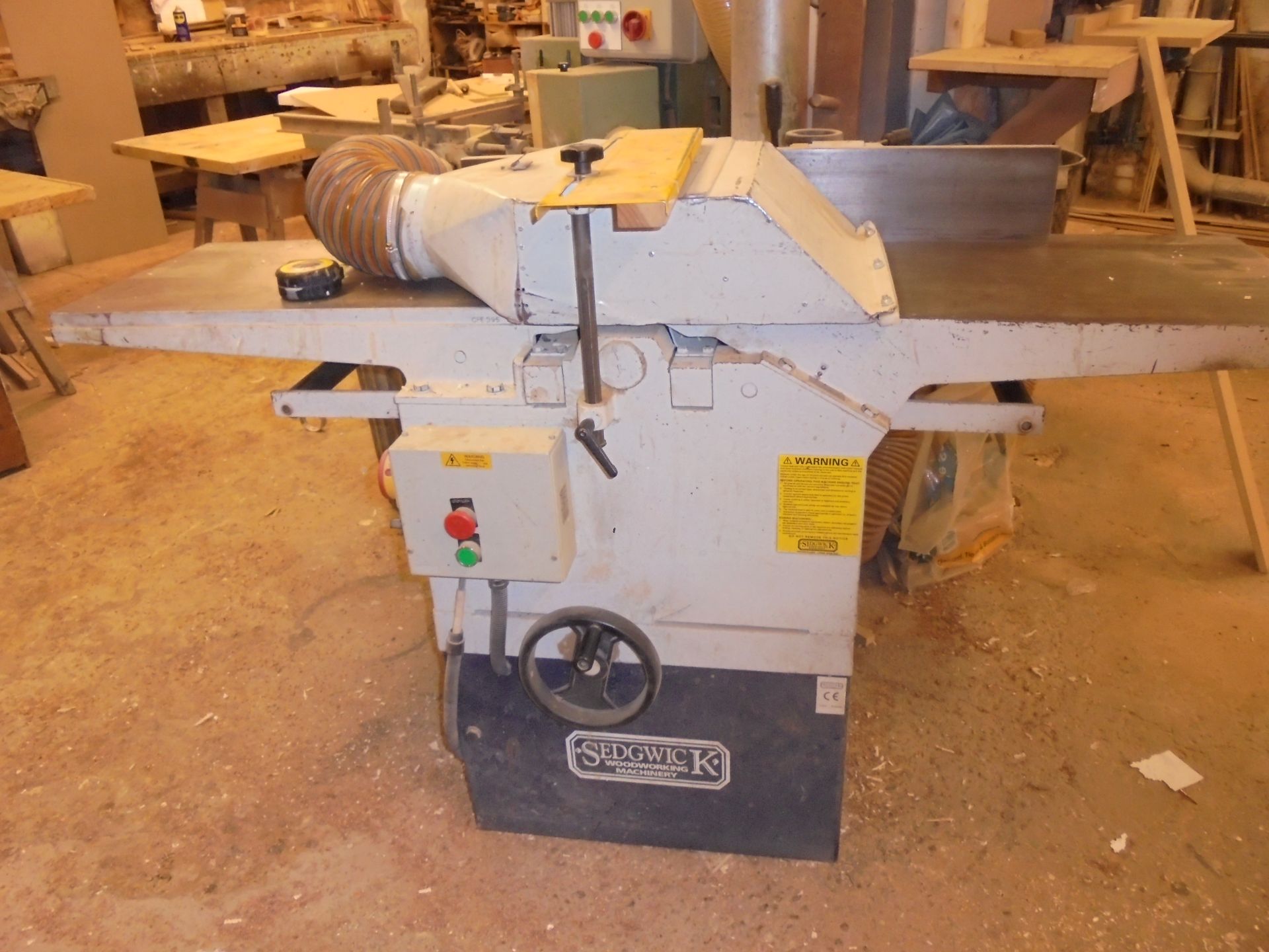 Sedgewick Planer Thicknesser, Model MB/CP, S/N CPE395. Width of Bed 18" (400mm). 3 Phase.