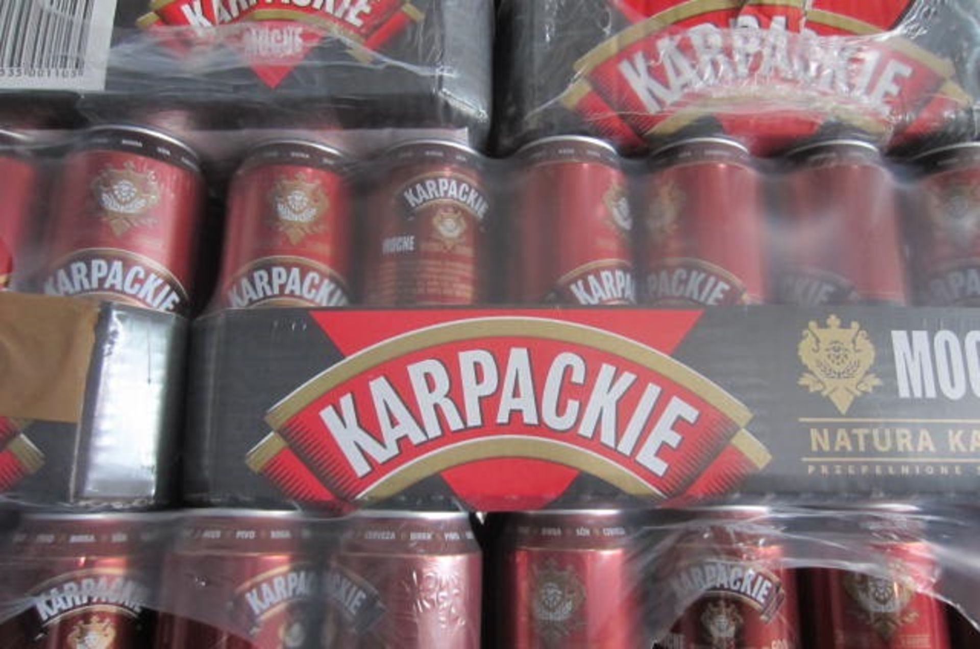 Pallet Containing 63 Cases of 24 x 500ml Cans of Karpacki Mocne Beer, 6.8% all, Sell by 20-6-2016 - Image 2 of 2