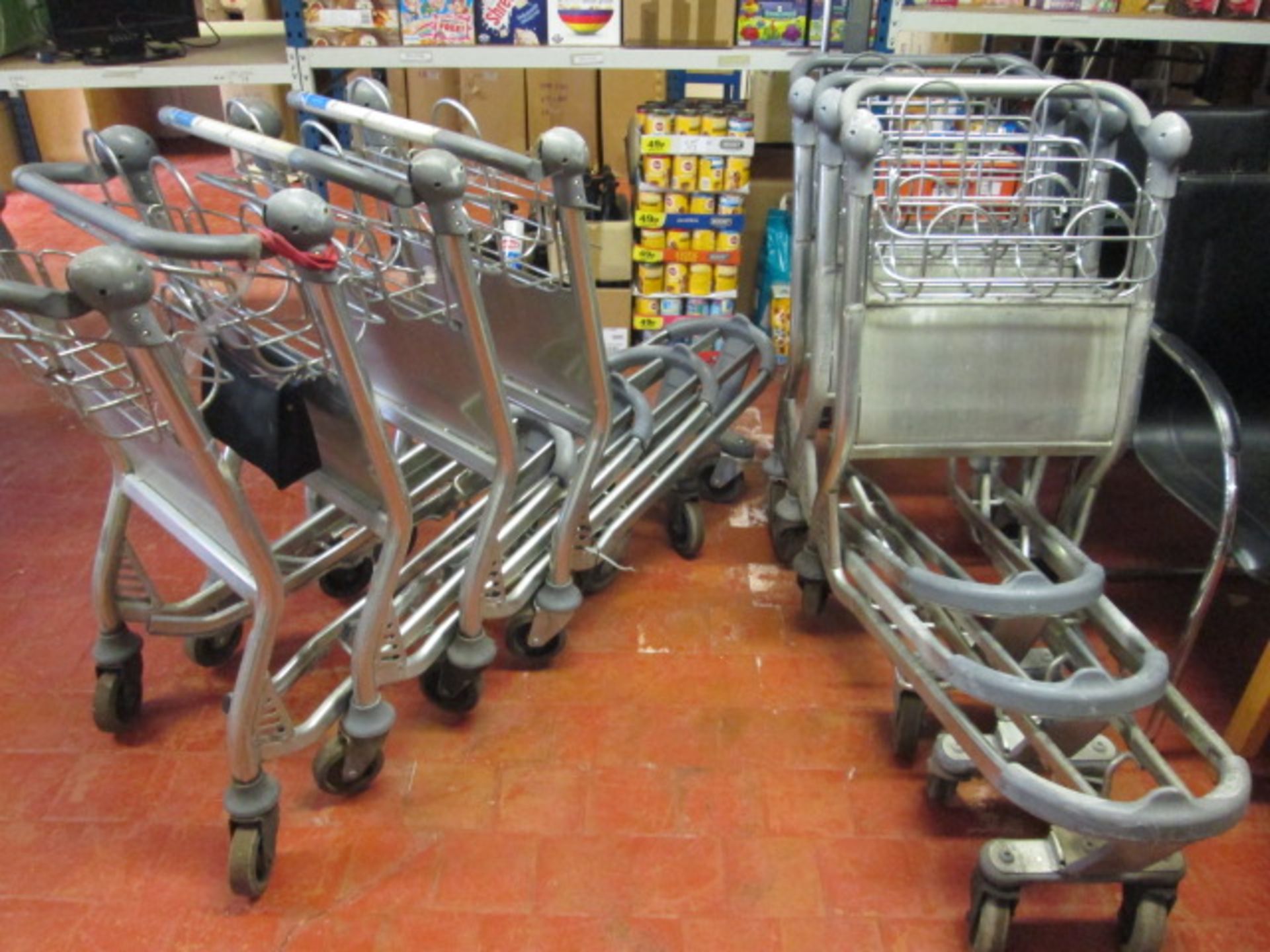 8 x Airport Style Baggage Trolleys with Custom Fitted Hand Car Wash Fibreglass Tanks. - Image 6 of 6