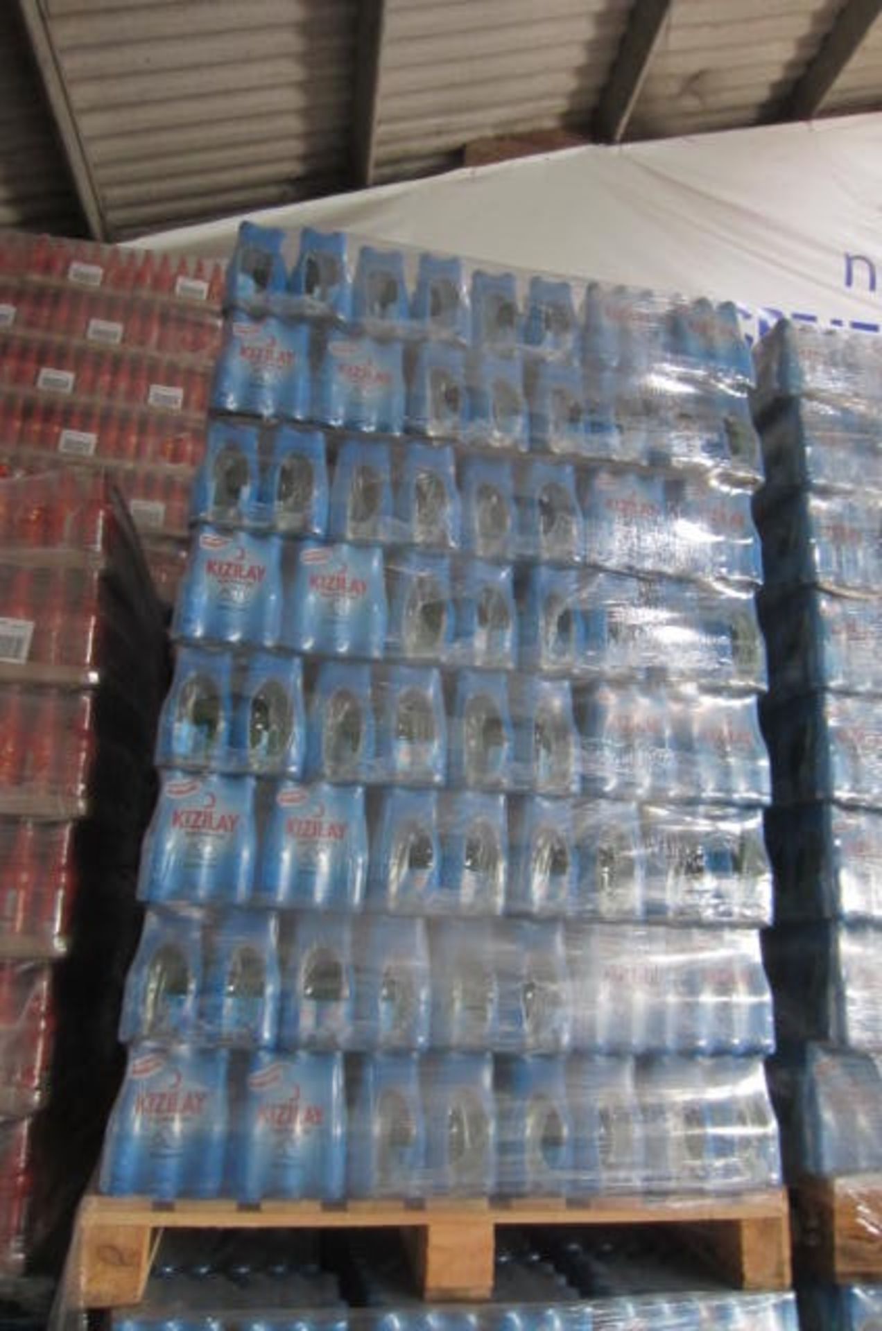 2 x Pallets Containing 128 Cases of 24 x 20cl Bottles of Kizilay Natural Mineral Water per pallet.