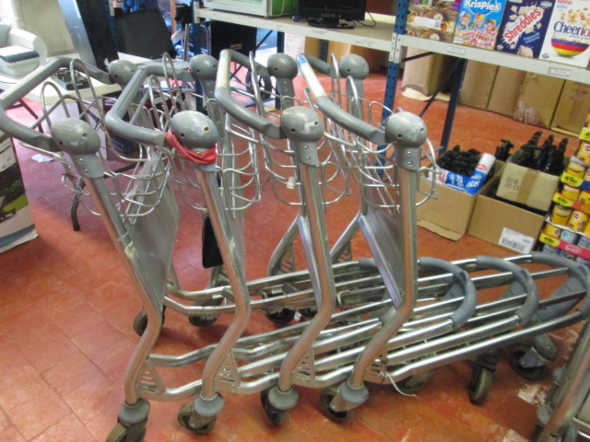 8 x Airport Style Baggage Trolleys with Custom Fitted Hand Car Wash Fibreglass Tanks. - Image 3 of 6