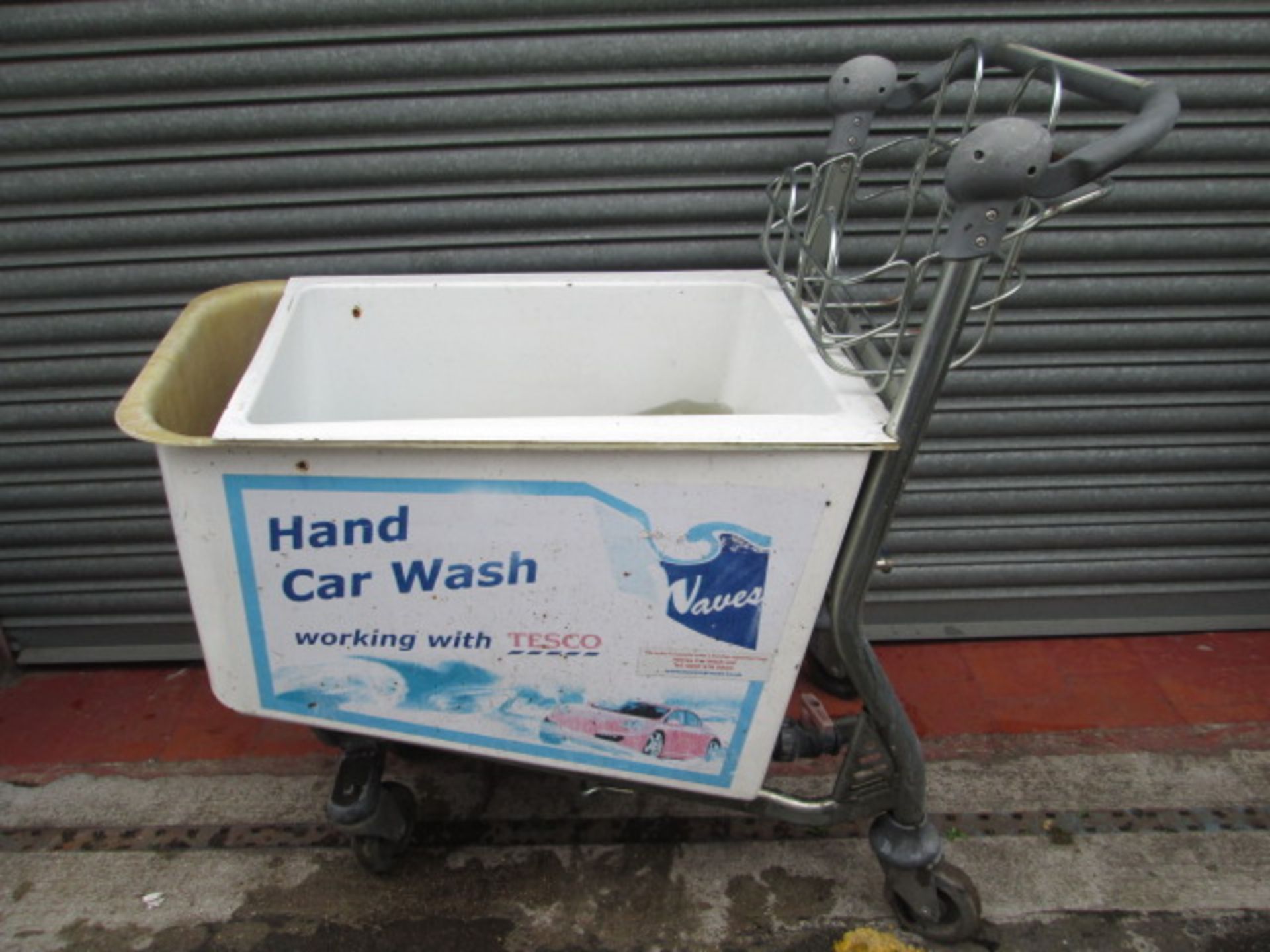 8 x Airport Style Baggage Trolleys with Custom Fitted Hand Car Wash Fibreglass Tanks.