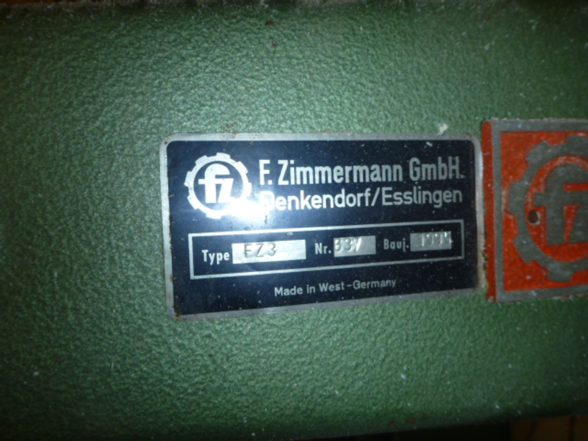 Zimmerman Wall Mounted Drill, Model F23. (Currently used for manual routing/carving). Year 1999. - Image 2 of 2