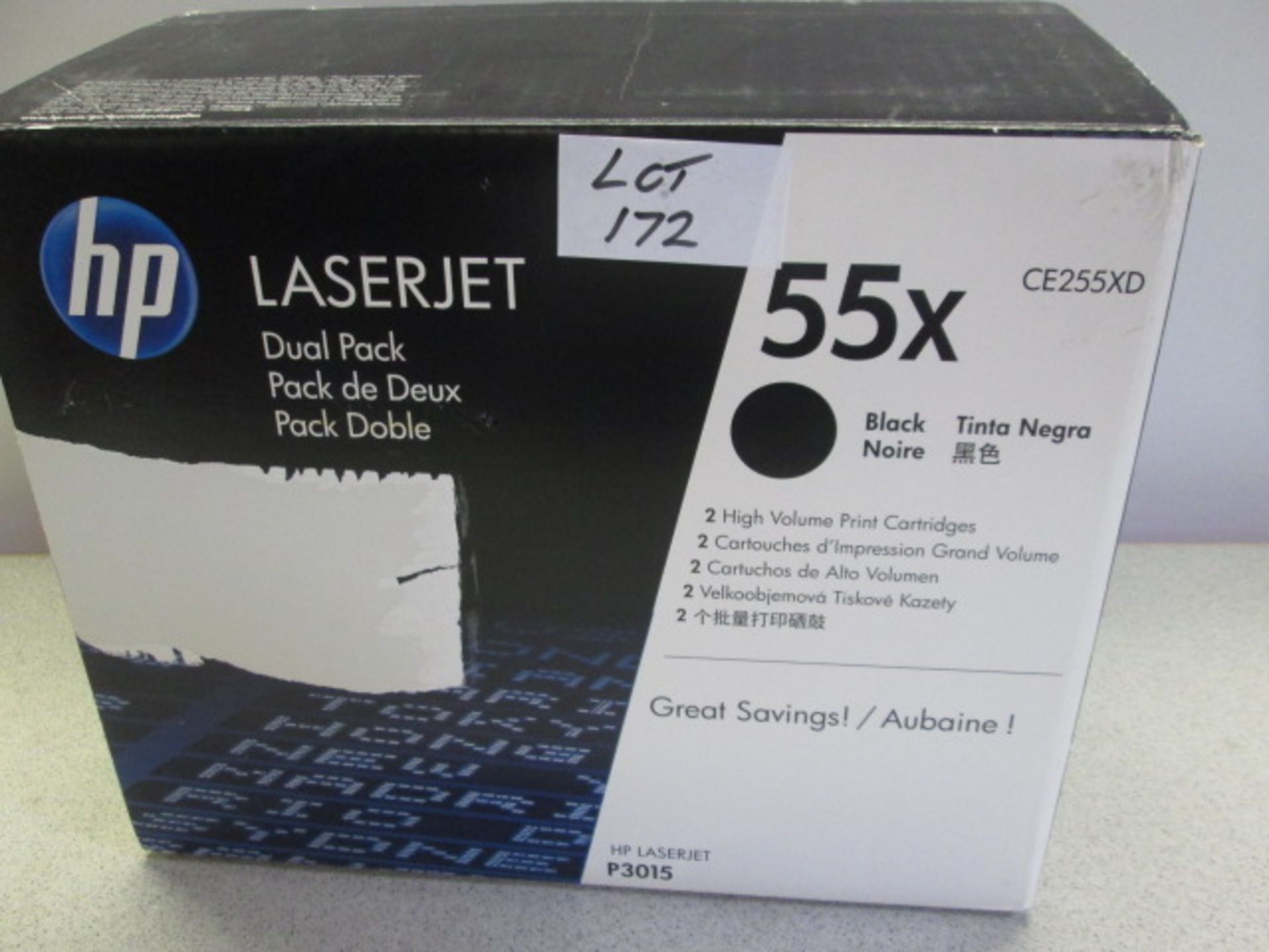 HP Laser Jet Dual Pack 55x Black Toner Cartridge